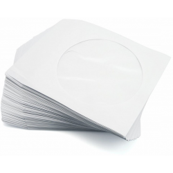 Koperty na CD białe 127x127 mm 100 sztuk z oknem Esperanza